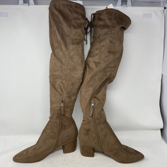 Steve Madden Over the Knee Stretch Suede Boots Womens Size 6.5 - Picture 4 of 8